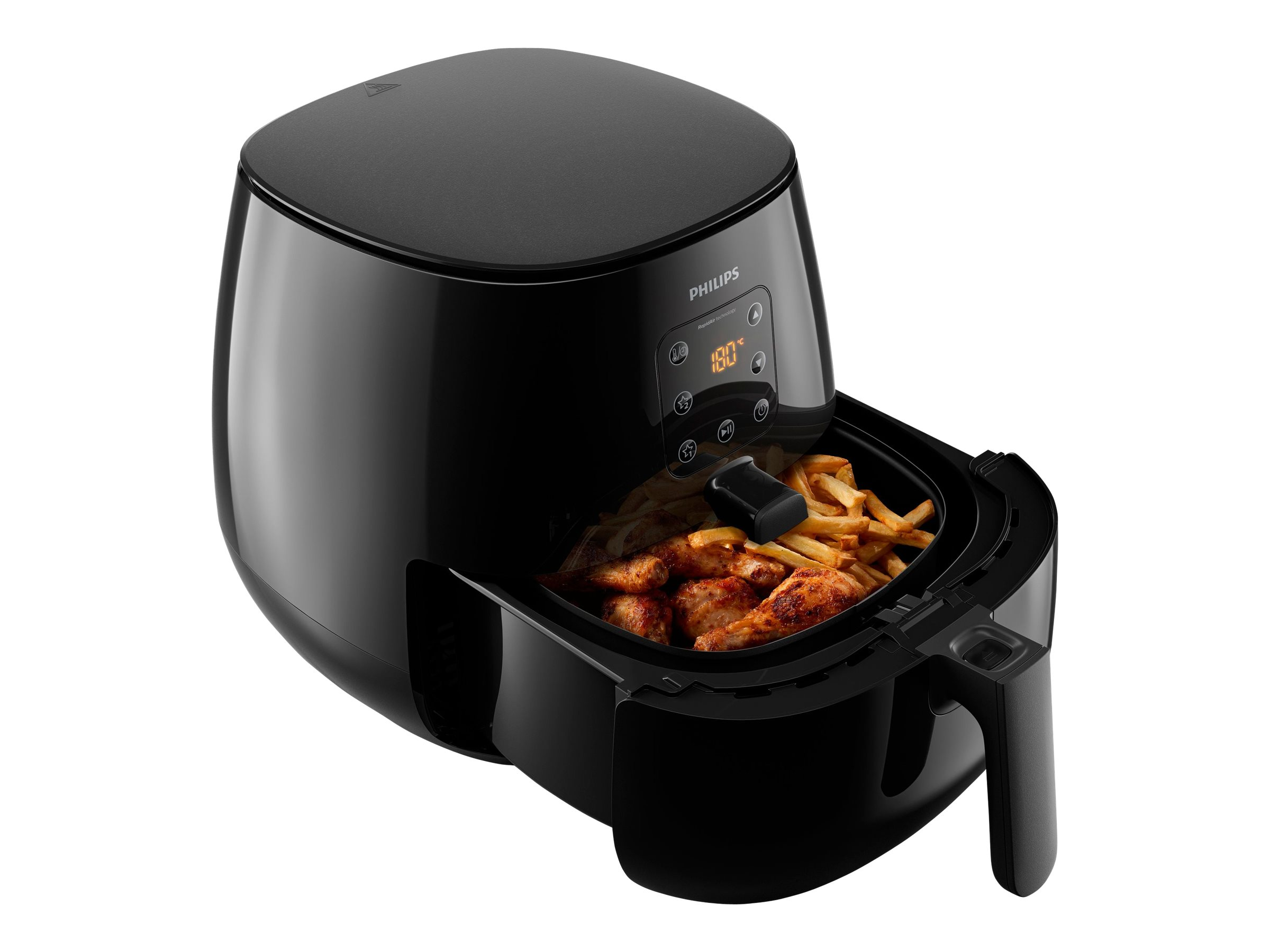 PHILIPS Heißluftfritteuse Airfryer XL Essential HD9260/90, schwarz Heißluftfritteuse (1200 g, 1900 Watt, Schwarz)