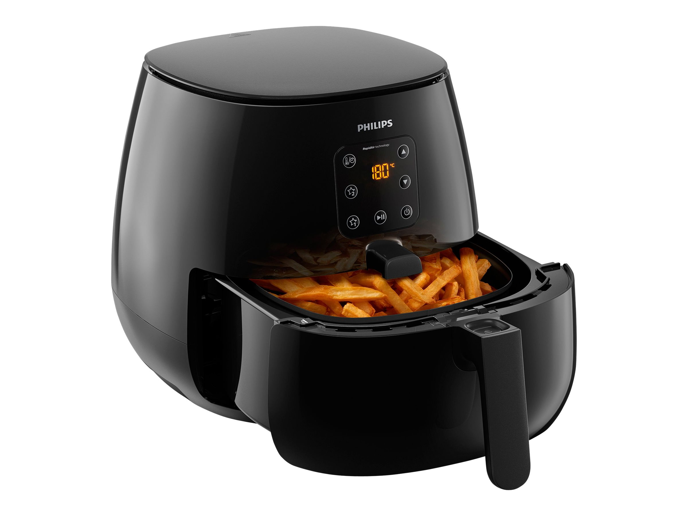 PHILIPS Heißluftfritteuse Airfryer XL Essential HD9260/90, schwarz Heißluftfritteuse (1200 g, 1900 Watt, Schwarz)