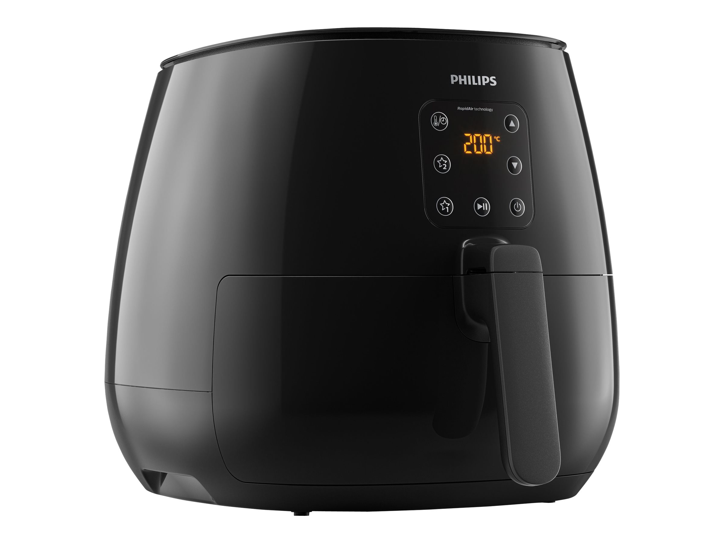 PHILIPS Heißluftfritteuse Airfryer XL Essential HD9260/90, schwarz Heißluftfritteuse (1200 g, 1900 Watt, Schwarz)
