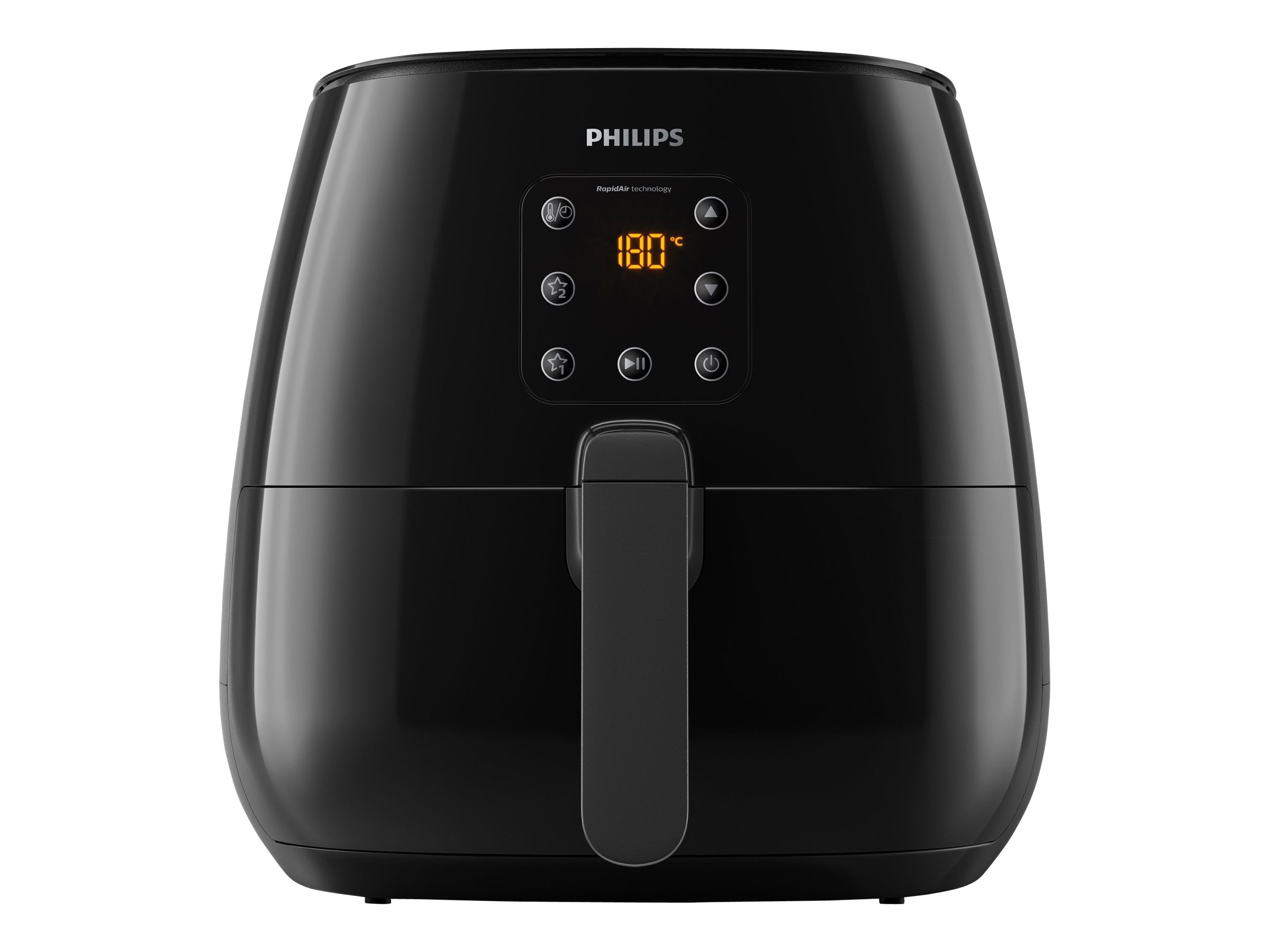 PHILIPS Heißluftfritteuse Airfryer XL Essential HD9260/90, schwarz Heißluftfritteuse (1200 g, 1900 Watt, Schwarz)