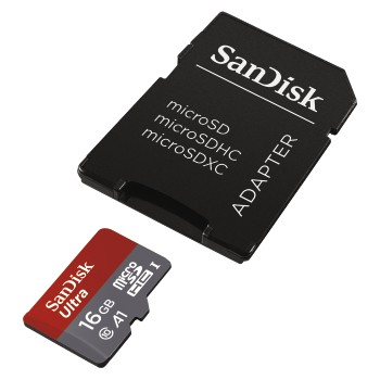 SANDISK Ultra®, Micro-SDHC Speicherkarte, 16 GB, 98 MB/s