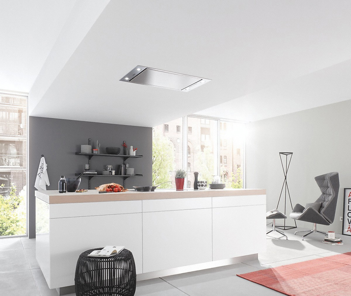 MIELE DA 2808, Dunstabzugshaube (880 mm breit, 500 mm tief)