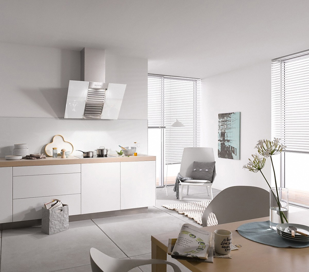 MIELE DA 6096 W Wing, Dunstabzugshaube (898 mm breit, 523 mm tief)