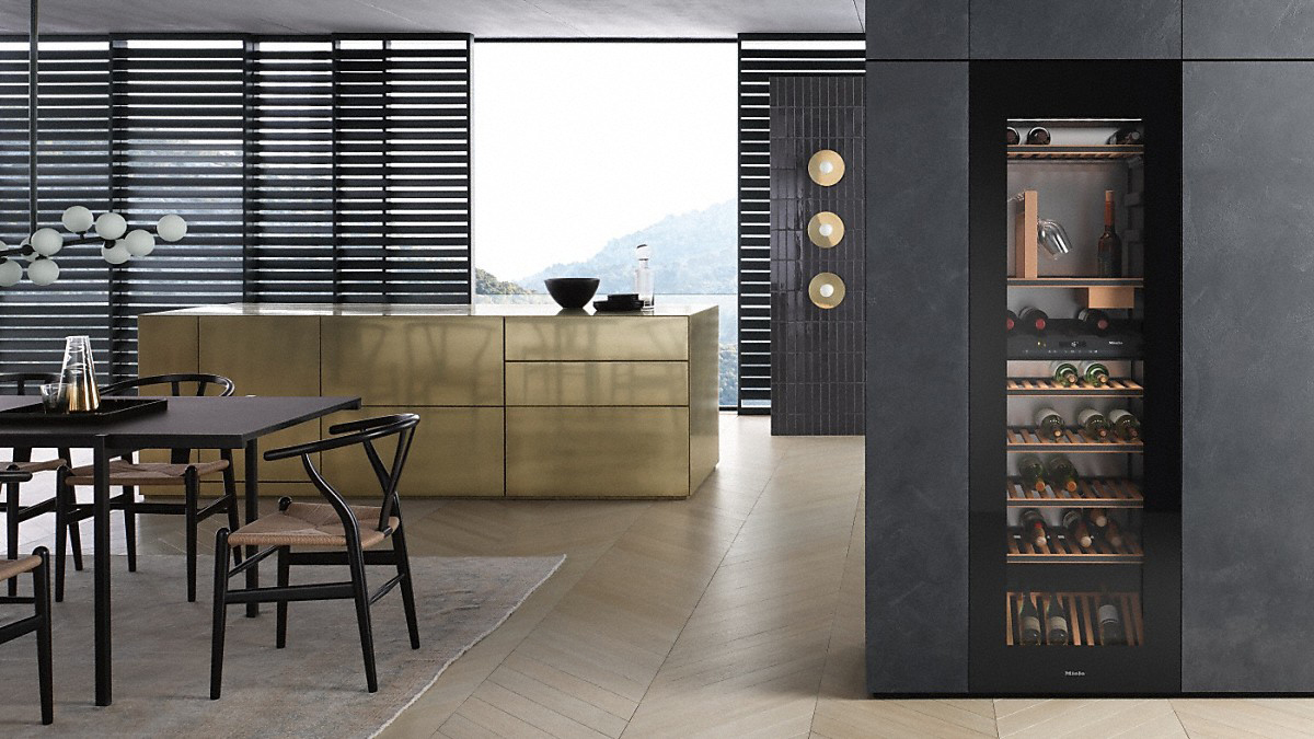 MIELE KWT G Weinlagerschrank EEK (162,00 Glastür) , 6722 kWh/Jahr , iGS