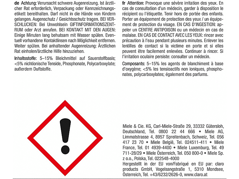 MIELE IntenseClean Maschinenreiniger