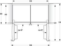 GORENJE R6193LB Kühlschrank (368 l, D, 1850 mm hoch, Tiefschwarz)
