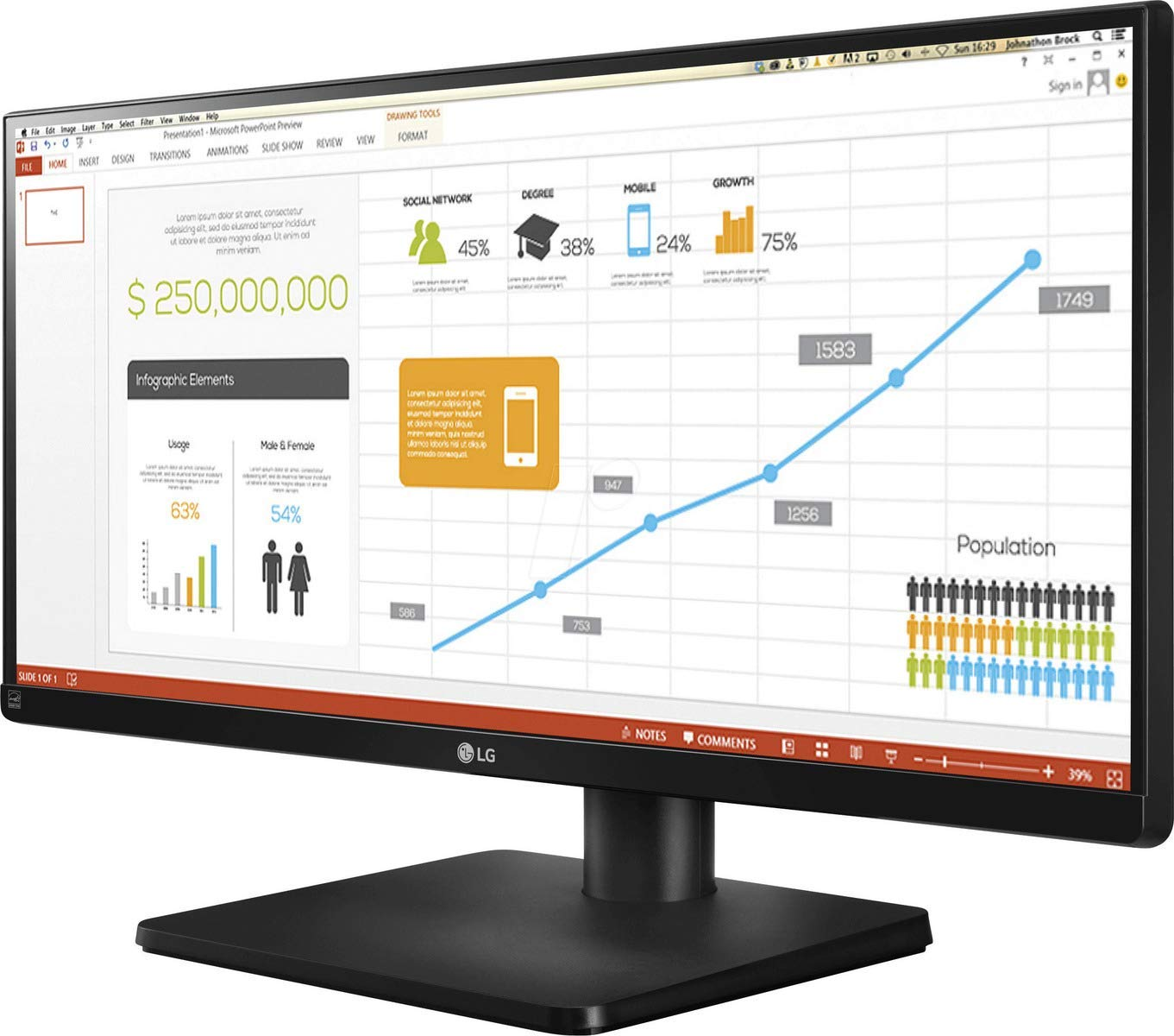 Monitor - LG 34UB67-B, 34", LED, HDMI, 5 ms, IPS, Negro