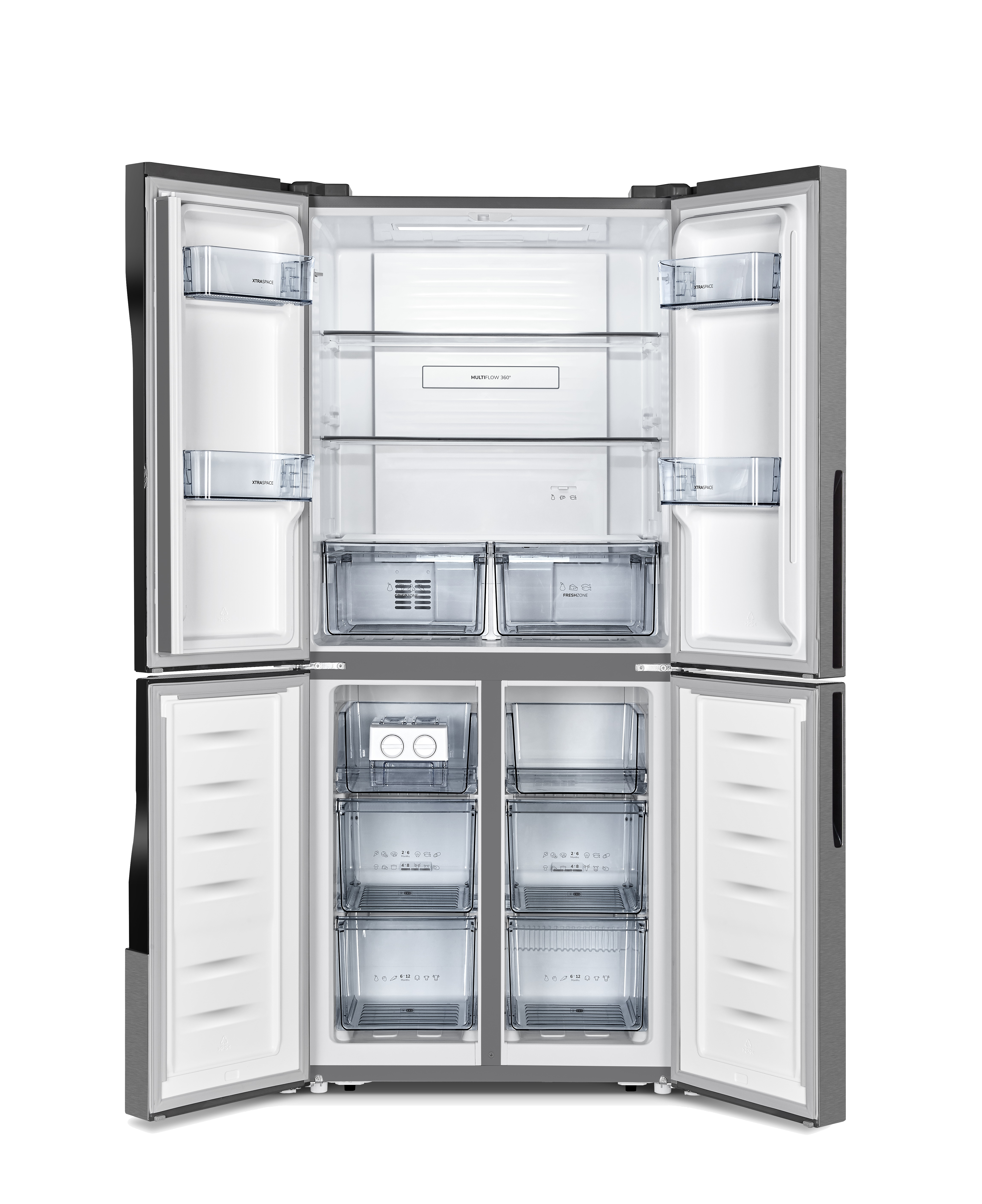 GORENJE NRM 8182 MX French Door (427 l, E, 1816 mm hoch, Edelstahl)