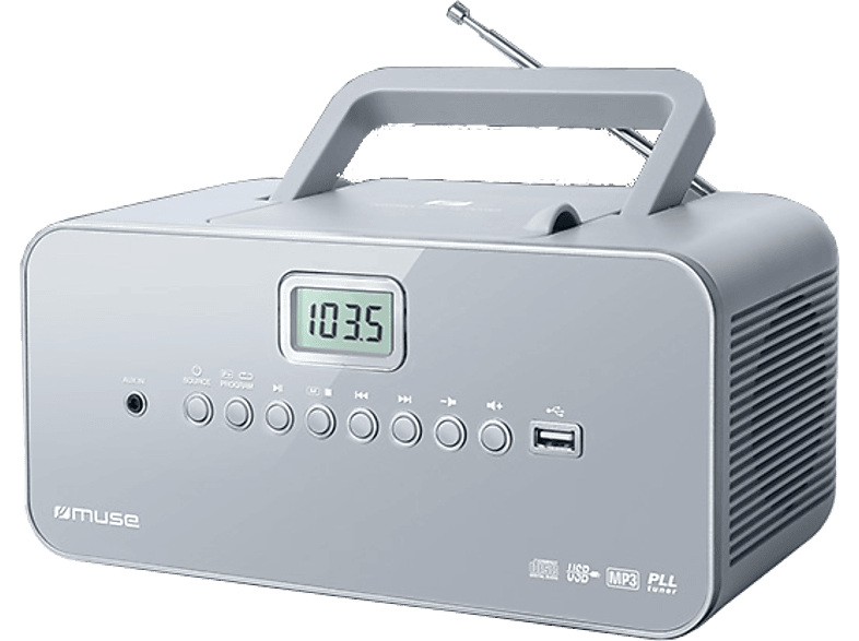 MUSE Draagbare radio met CD-speler Grijs (M 28 LG)