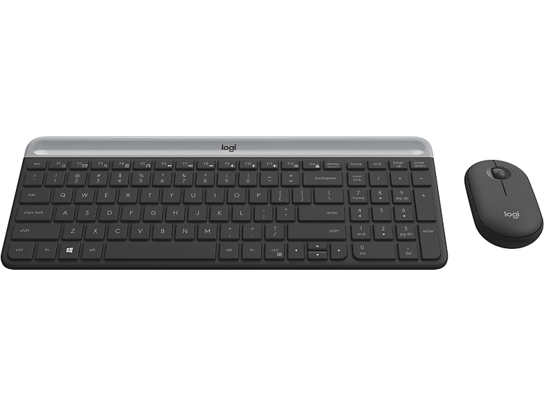 LOGITECH MK470 Kablosuz İnce Türkçe Q Klavye Mouse Seti - Siyah_1