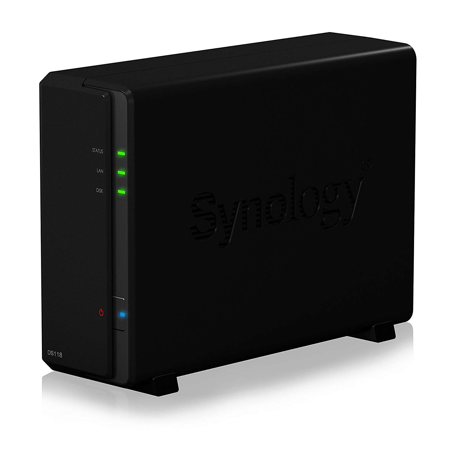 Servidor NAS - Synology DiskStation DS118, 1GB RAM, Negro