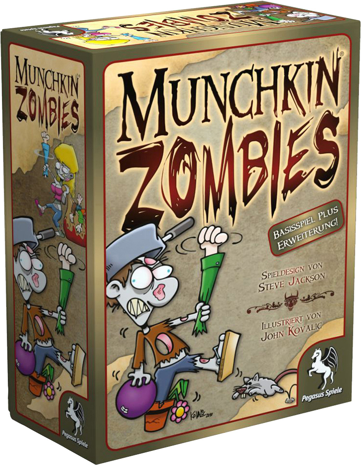 SPIELE Zombies Munchkin Brettspiel PEGASUS Mehrfarbig 1+2