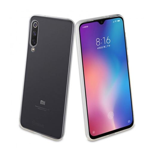 Pack protector móvil - Muvit Cristal soft, Funda + Protector de pantalla para Xiaomi Mi 9se