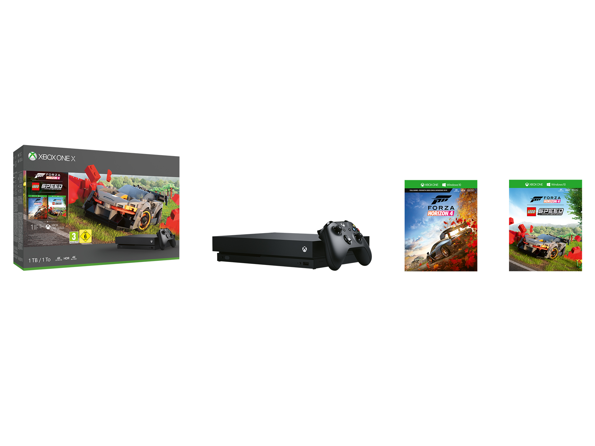 MICROSOFT Xbox One X 1TB Forza Horizon 4 LEGO® Speed Champions Bundle