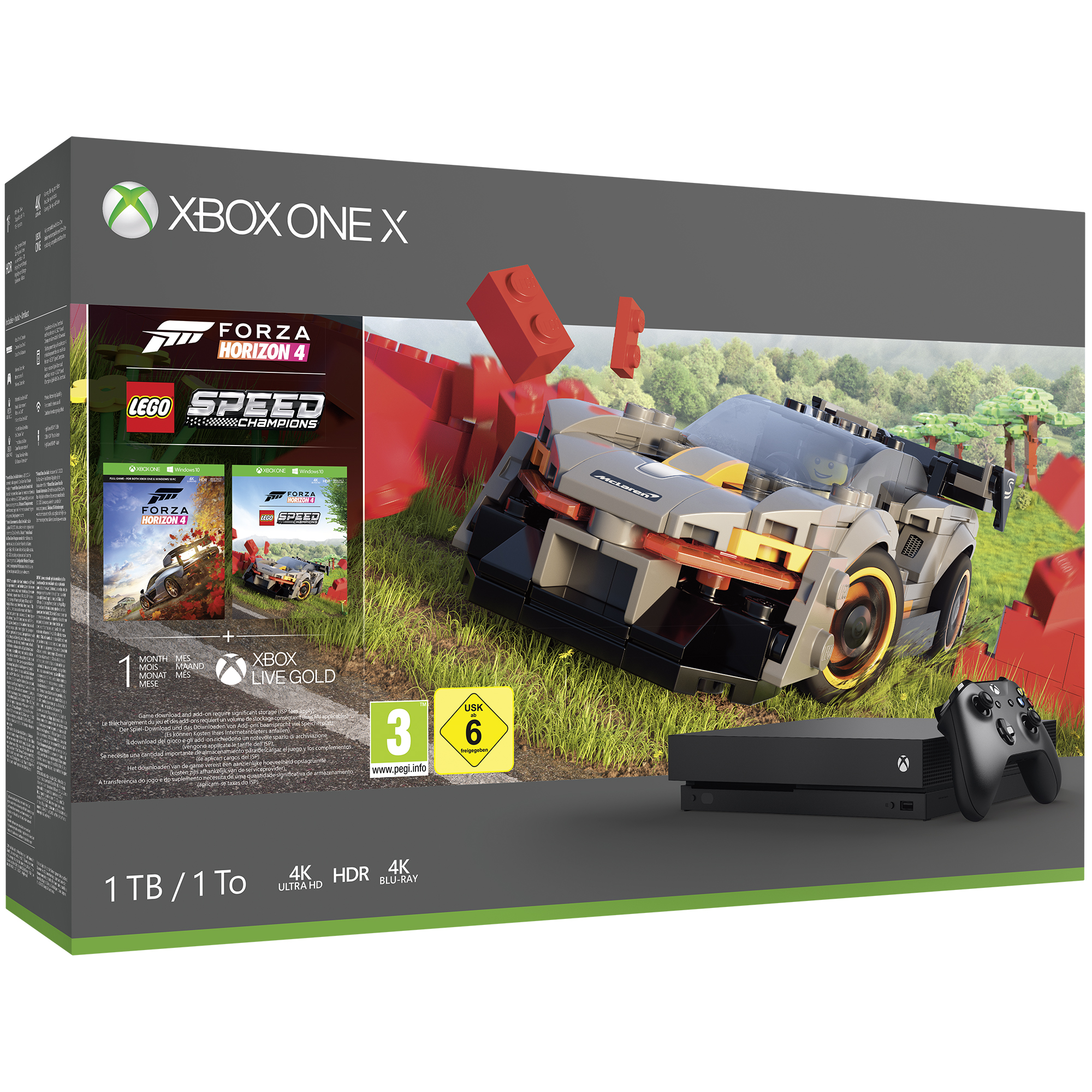MICROSOFT Xbox One X 1TB Forza Horizon 4 LEGO® Speed Champions Bundle