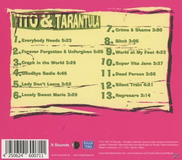 Albumcover mit Trackliste und rosa Hintergrund.