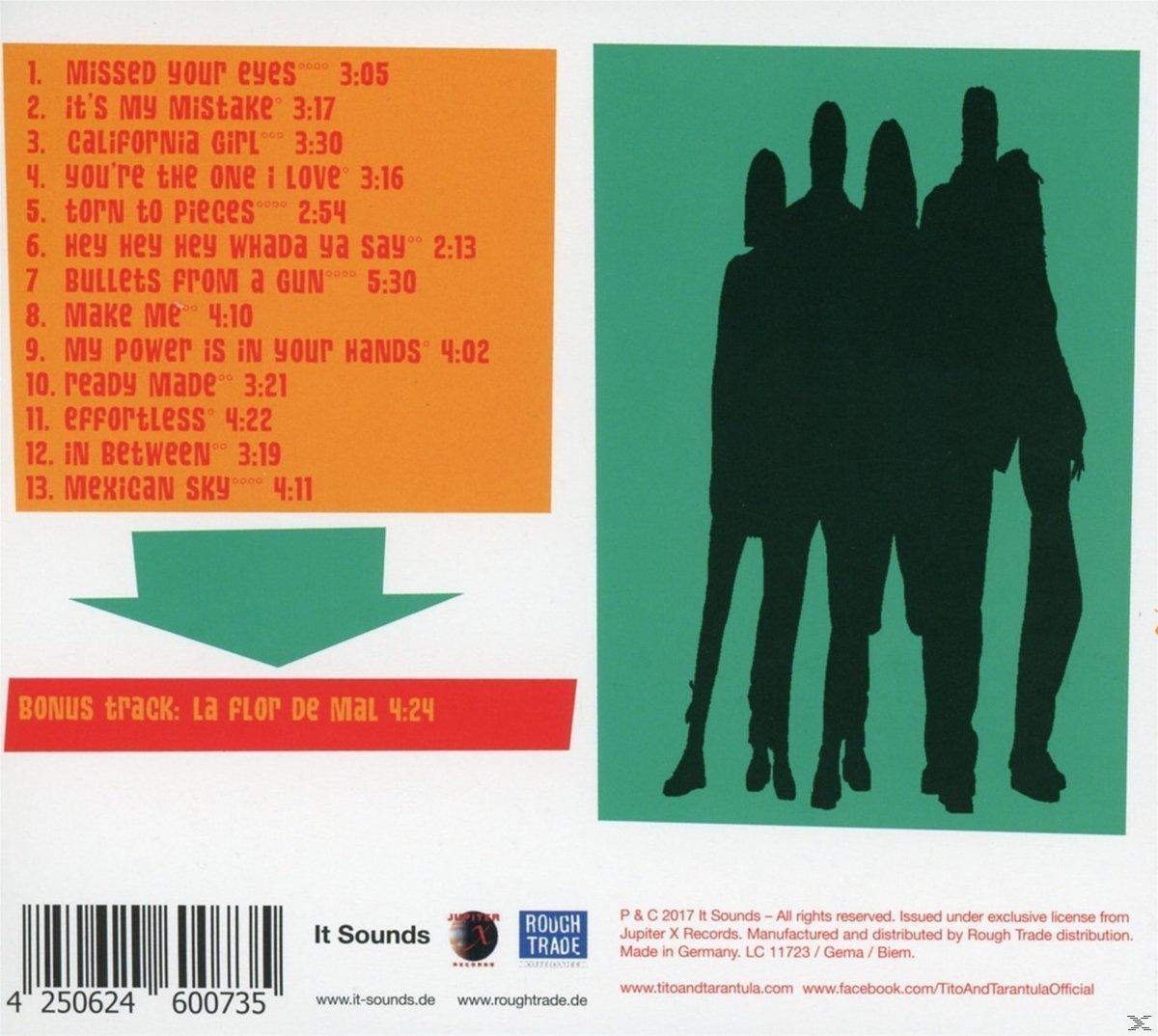 CD-Cover mit einer Silhouette von Bandmitgliedern und einem orange-grünen Farbschema.