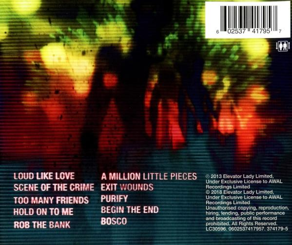 CD-Cover mit Text auf verschwommenem Hintergrund. Enthält einen Barcode und Copyright-Informationen.