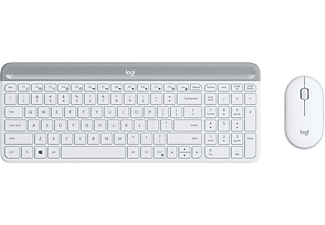 LOGITECH MK470 Kablosuz İnce Türkçe Q Klavye Mouse Seti - Beyaz_1