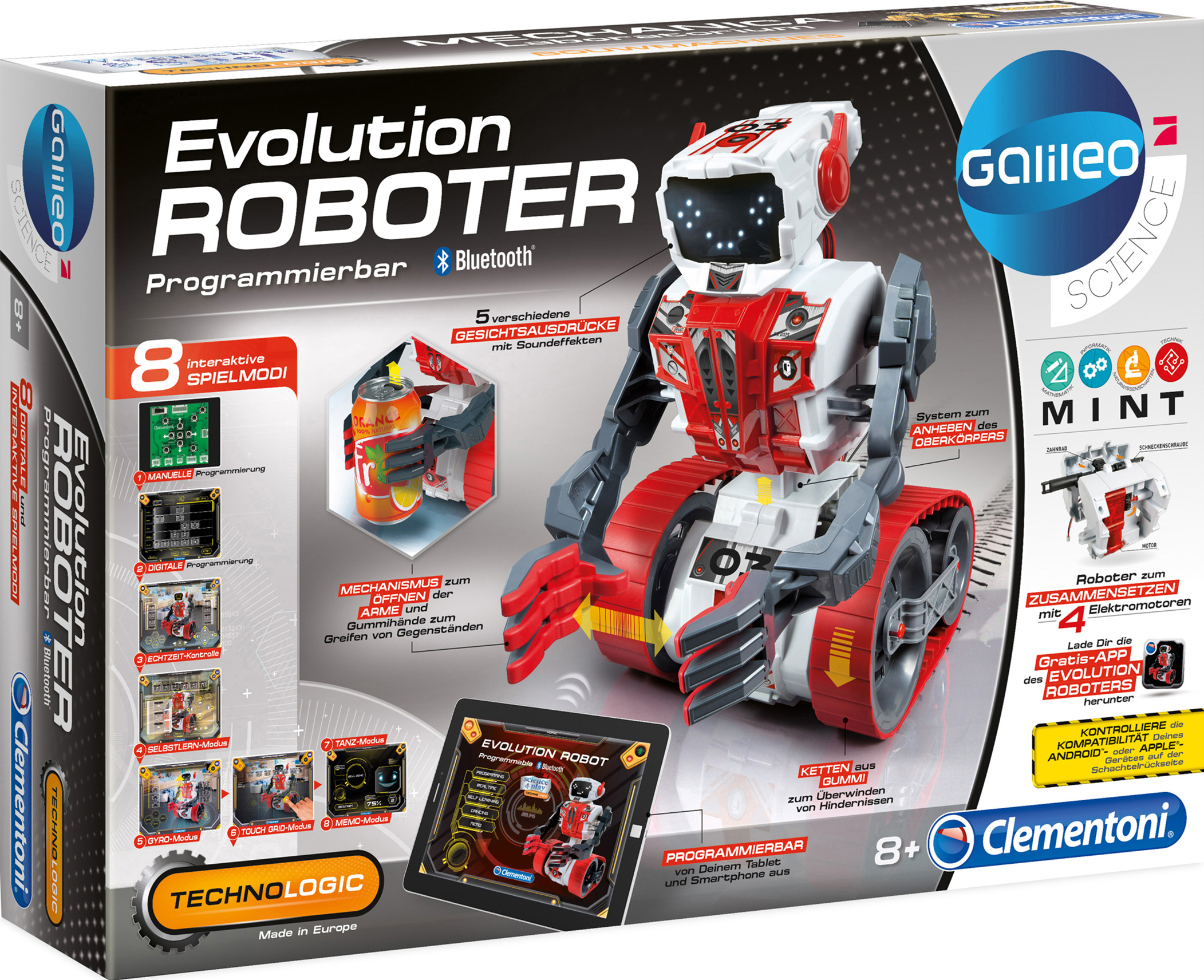 GALILEO Galileo - Evolution Roboter Experimentierkasten, Mehrfarbig