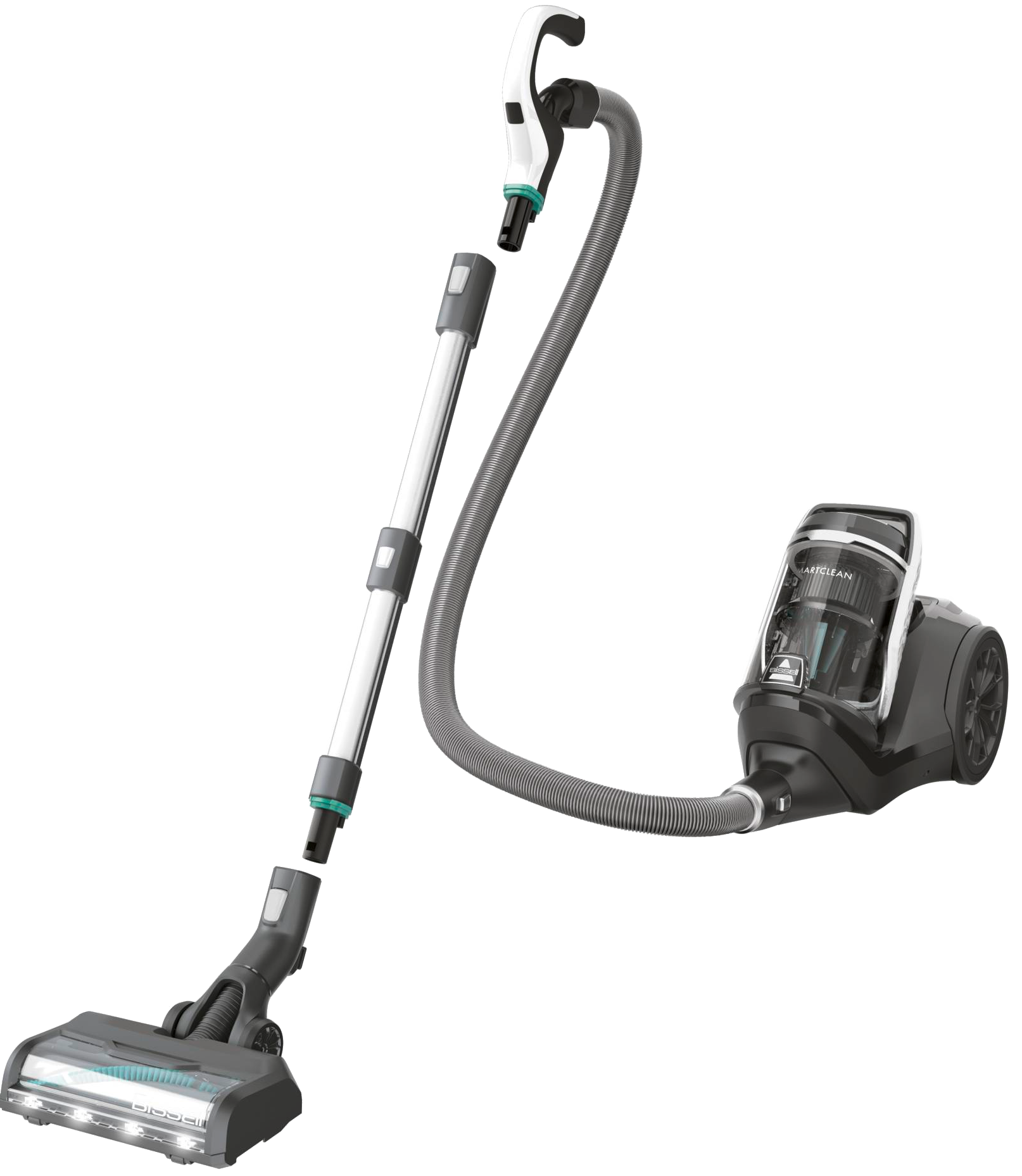 BISSELL Staubsauger ohne Beutel Smartclean Pet Bodenstaubsauger ohne Beutel (maximale Leistung: 770 Watt, Schwarz)