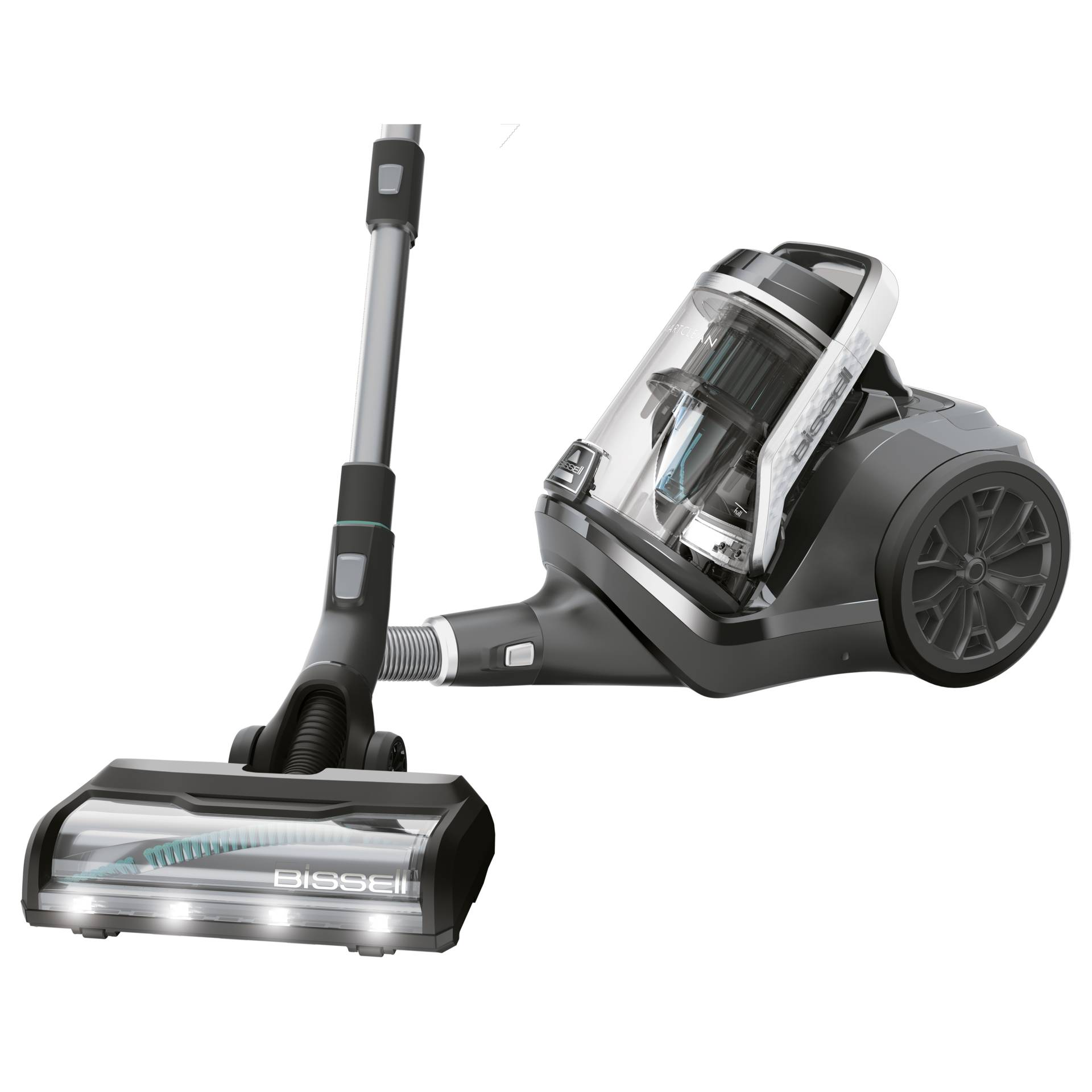 BISSELL Staubsauger ohne Beutel Smartclean Pet Bodenstaubsauger ohne Beutel (maximale Leistung: 770 Watt, Schwarz)