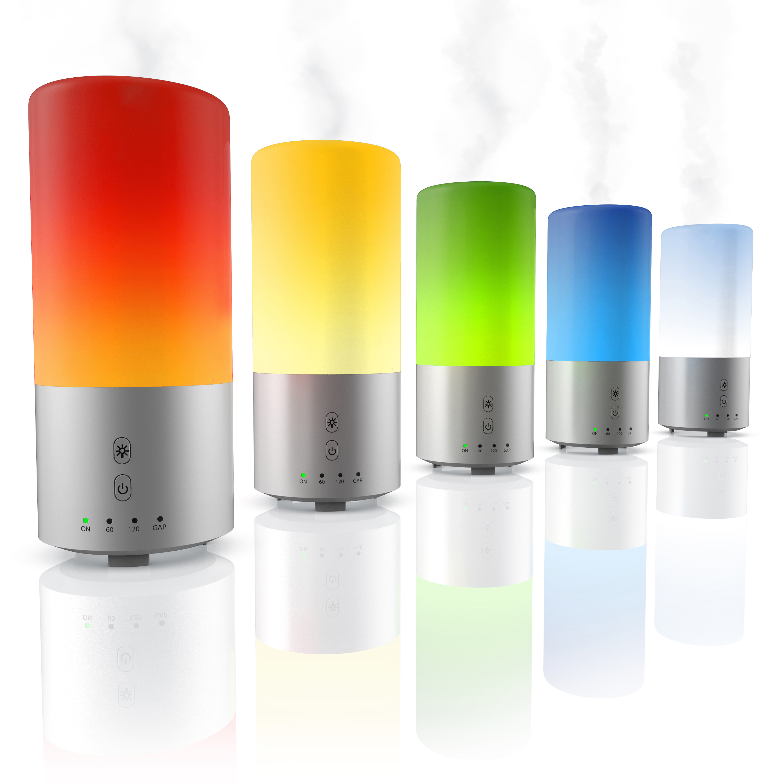 ARENDO 302604 Aroma-Diffuser Weiß/Silber (12 Watt, Raumgröße: 20 m²)