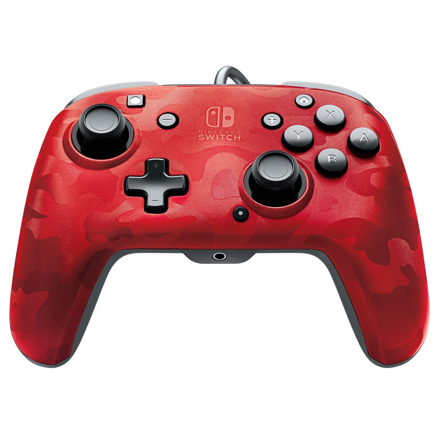 Mando Pdp Faceoff nintendo switch cable posibilidad chatear rojo camuflaje para controller red licencia oficial pro deluxe audio interruptor