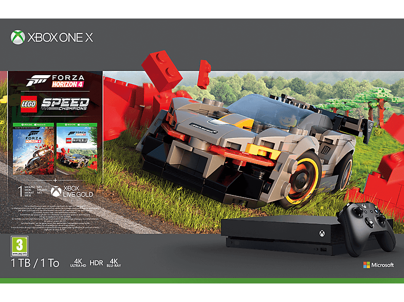 MICROSOFT Xbox One X 1 TB + Forza Horizon 4 + DLC Lego Speed Champions (CYV-00467)