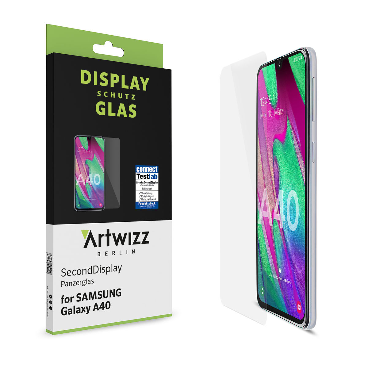 SecondDisplay (für A40) ARTWIZZ Galaxy Displayschutz Samsung