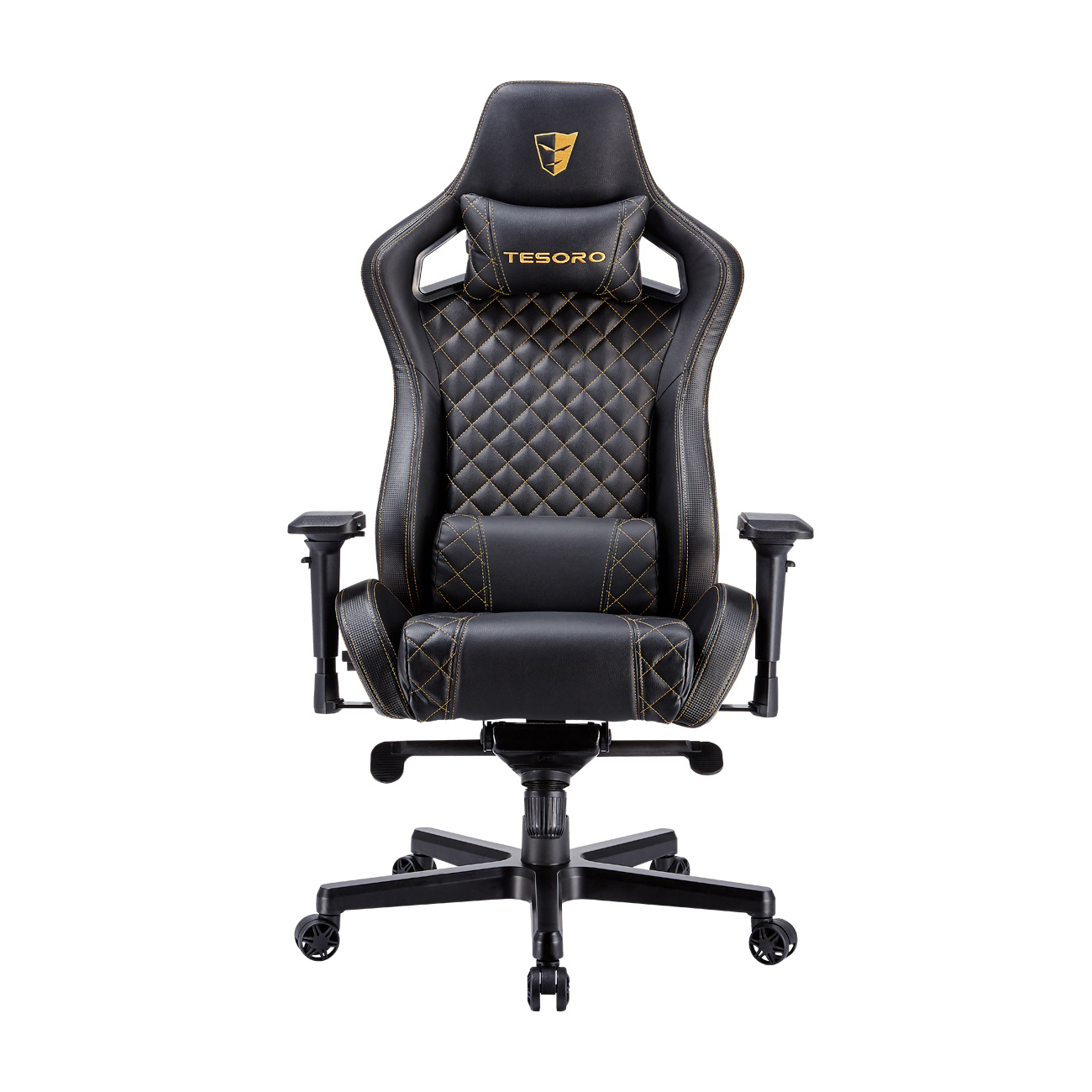 TESORO Zone X Gaming Chair Gaming Stuhl, Schwarz/Gold