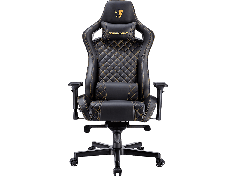 TESORO Zone X Gaming Chair Gaming Stuhl, Schwarz/Gold