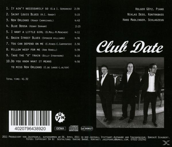 Jazzpearls - Club Date  - (CD)