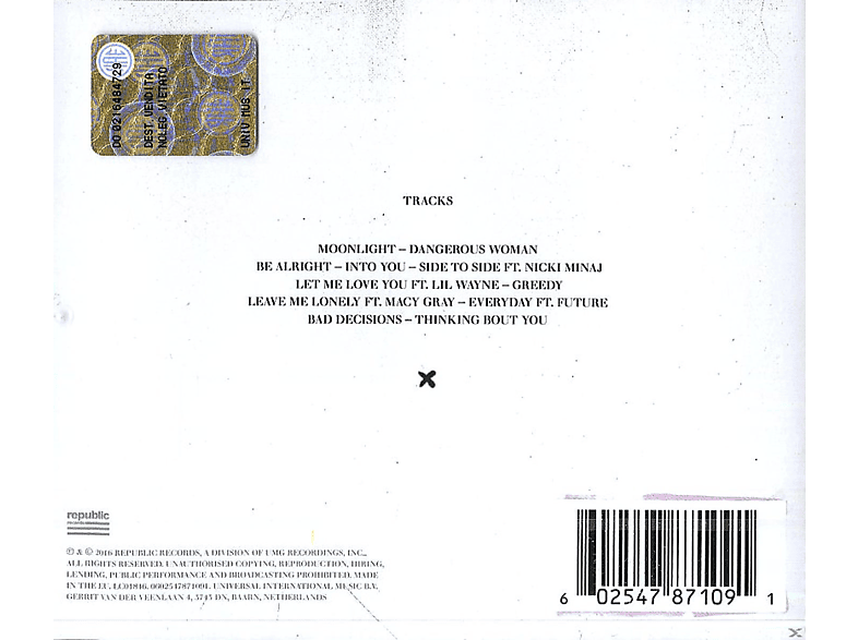 Thumbnail - Ariana Grande - Dangerous Woman (CD)