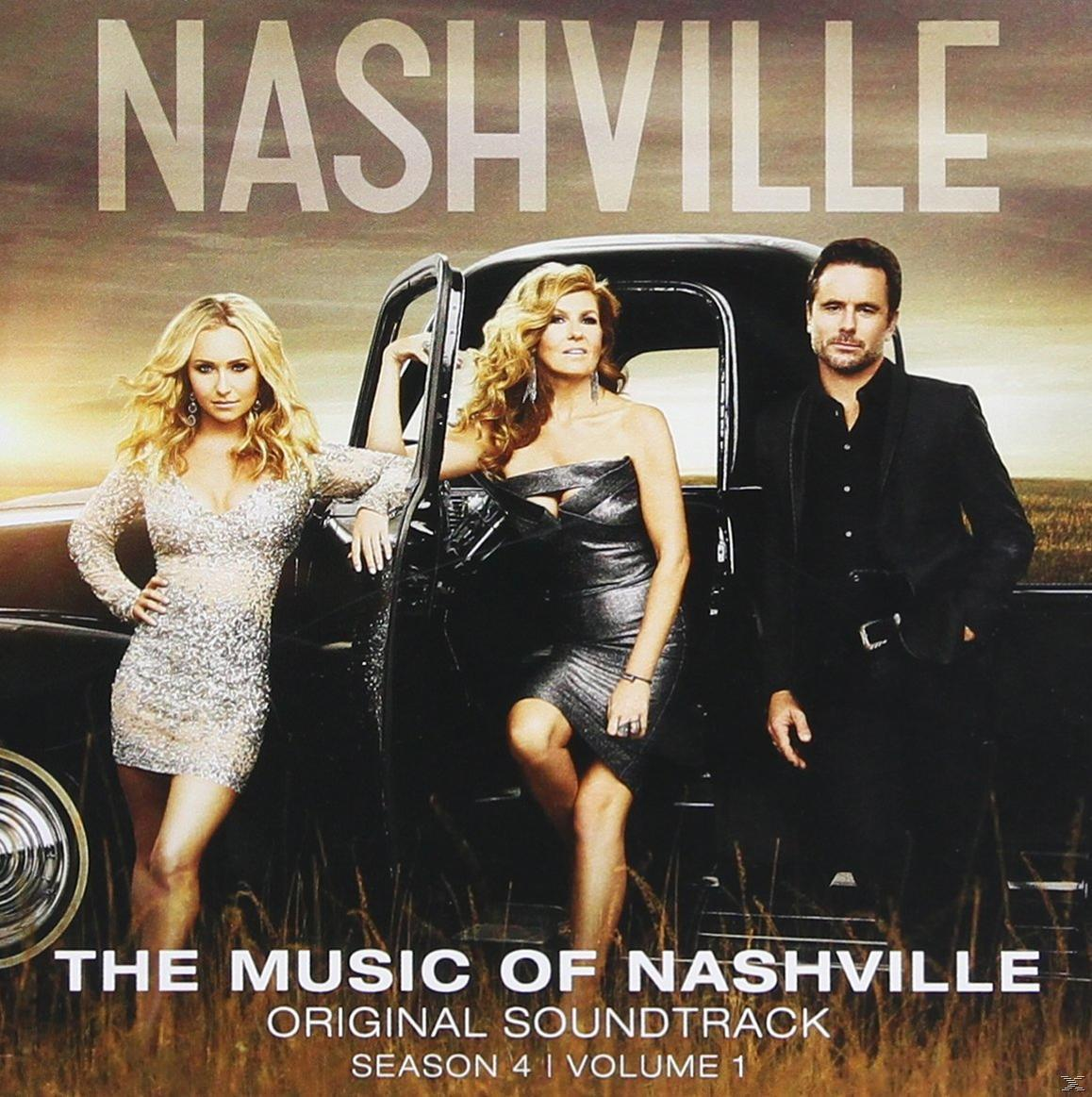 Nashville Albumcover. Drei Personen vor schwarzem Truck, brauner Hintergrund.