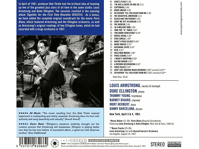 Thumbnail - Louis Armstrong, Duke Ellington - The Great Summit-Jean-Pierre Leloir Collection (CD)
