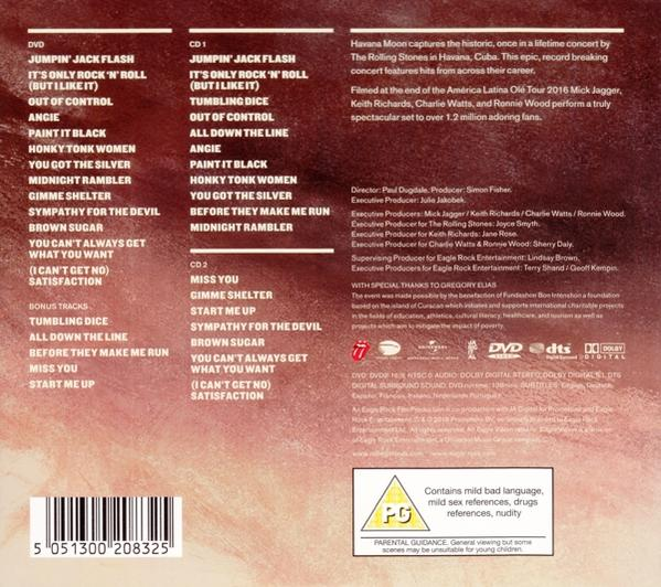 - Stones CD) The Moon Set) Rolling Havana + (Folgeversion) (DVD+2CD (DVD -