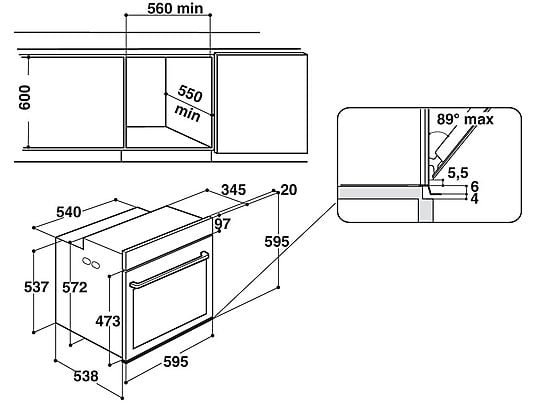 WHIRLPOOL Multifunctionele oven (AKZ9 629 IX)