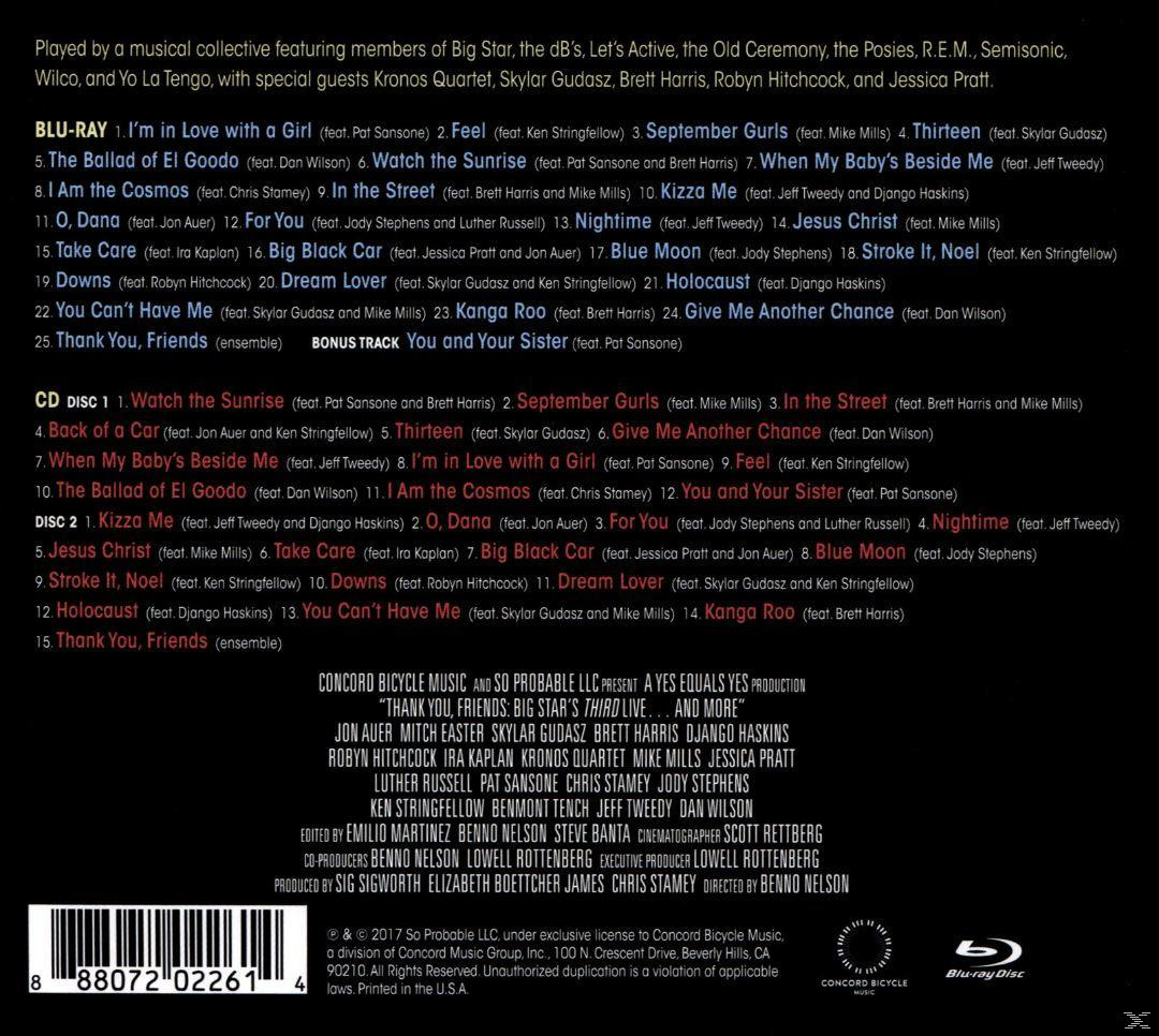 Big Star's Third - Thank You,Friends: Big Star's Third Live (2CD+BR)  - (Blu-ray + CD)