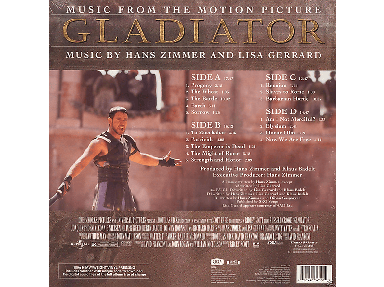 Thumbnail - VARIOUS - GLADIATOR-MUSIC FROM MOTION PICTURE (Vinyl)