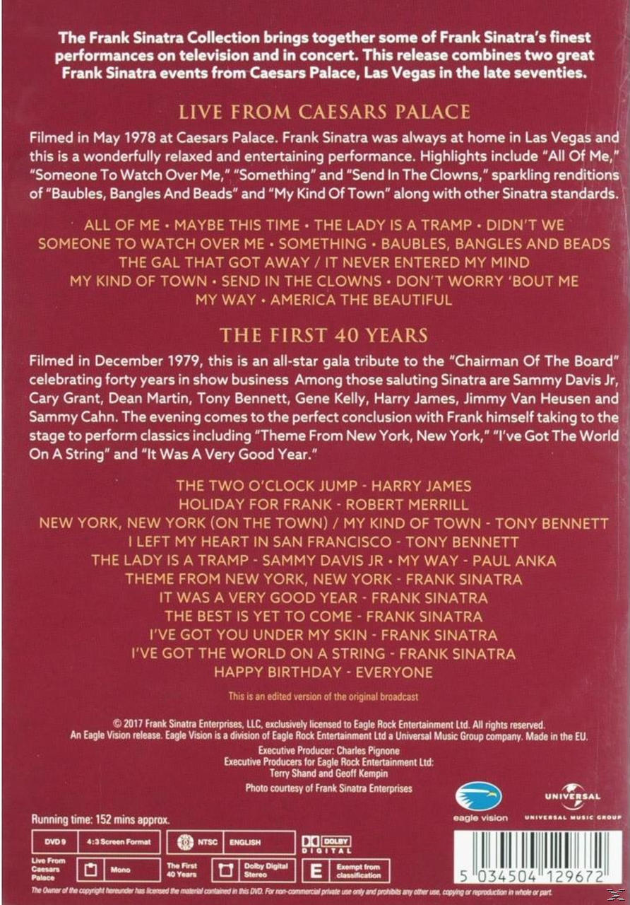DVD-Hülle: Frank Sinatra Show, live aus dem Caesars Palace.