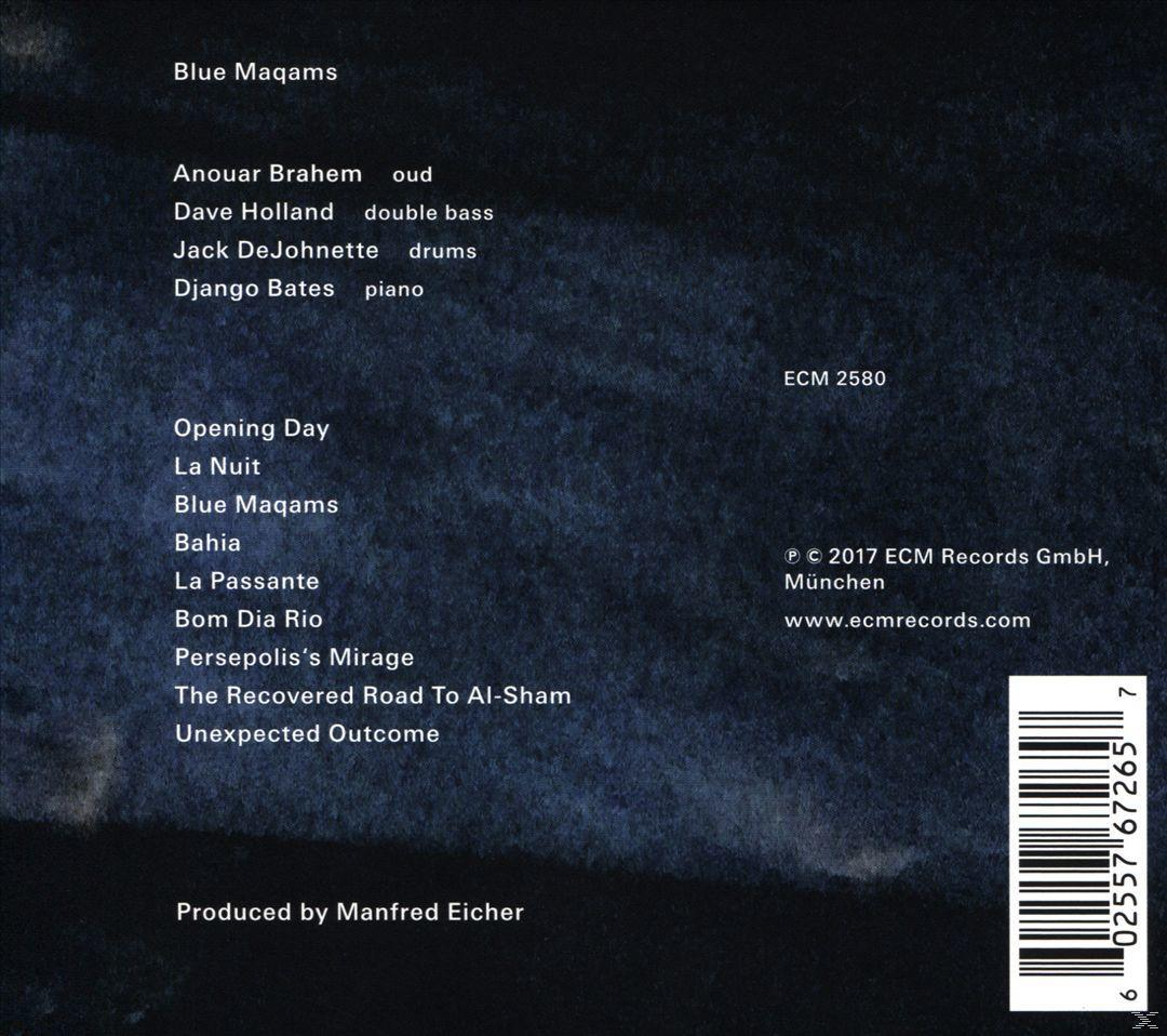 CD-Hülle hinten. Dunkelblauer Hintergrund mit Songtiteln und Künstlernamen in weißem Text.
