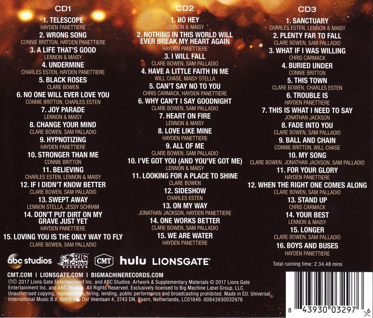 CD-Cover mit Titelliste. Das Cover hat einen weißen Hintergrund.