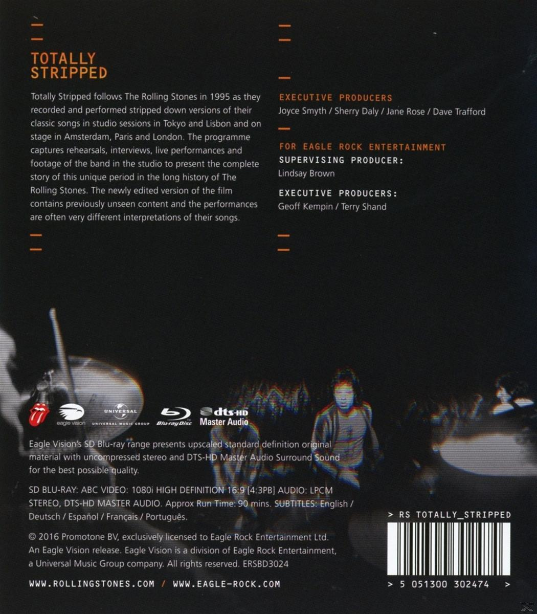 DVD tok hátlapja szöveggel és logókkal. A Rolling Stones-ról szóló szöveget tartalmaz.