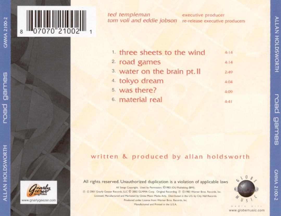 Allan Holdsworth - Road Games  - (CD)