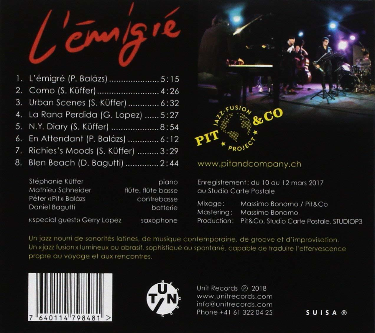 Pit & Co - L'émigré  - (CD)
