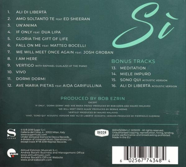 Andrea Bocelli - Si (Deluxe)  - (CD)