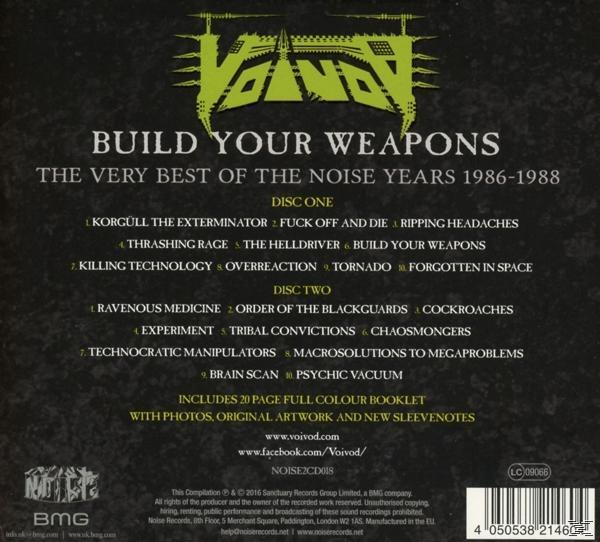 Album hátlap tracklistával és a zenekar nevével zöld, torzított betűtípussal.