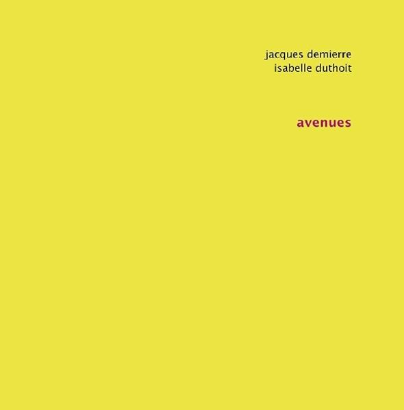 Duthoit - Avenues  - (CD)