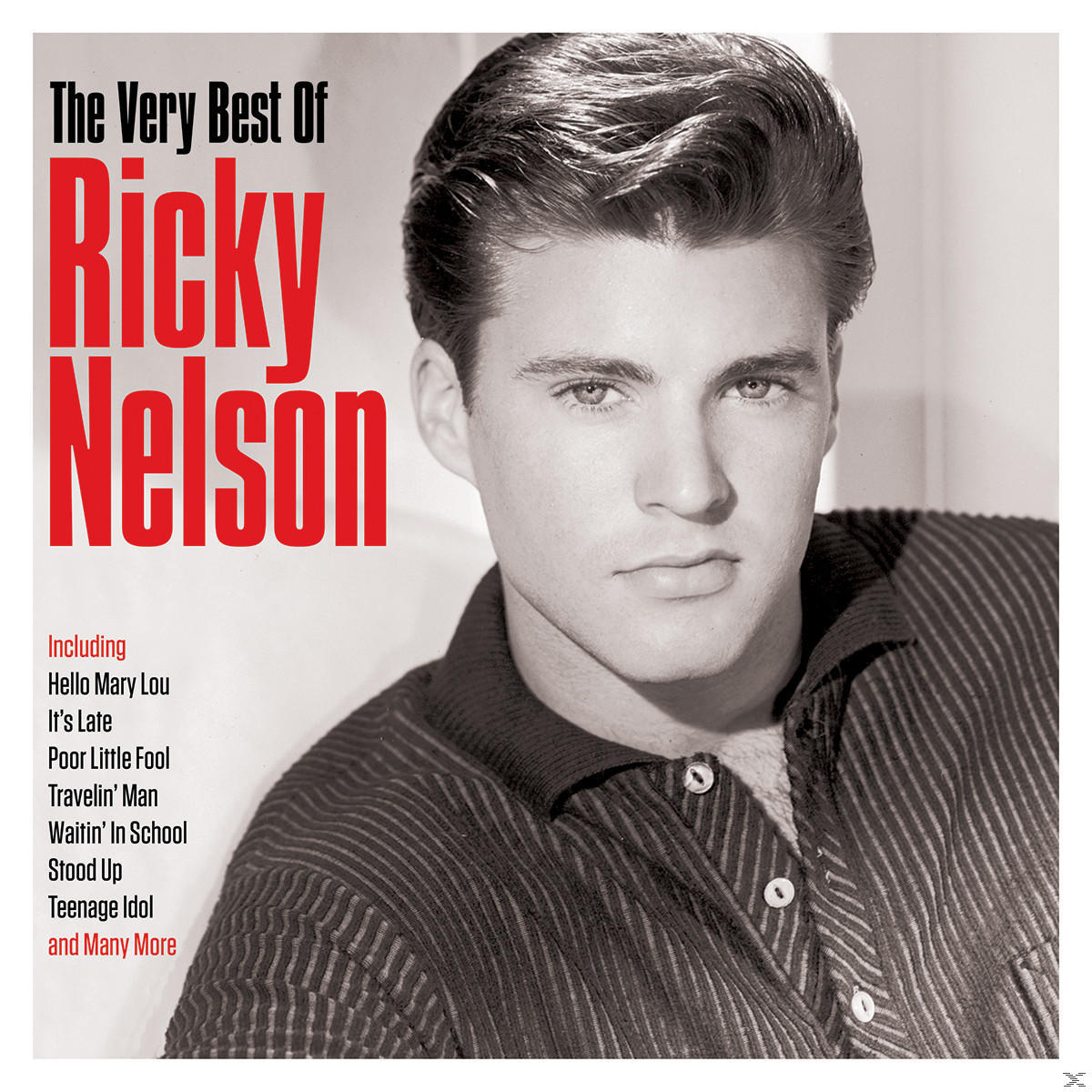 Album borító. Ricky Nelson arca a 'The Very Best Of' szöveggel és a számlistával.